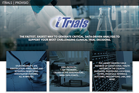 Itrials/Provisio Website Screenshot